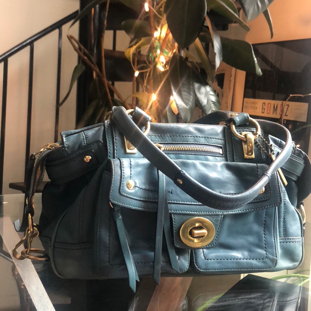Coach Collectors Teal Bag